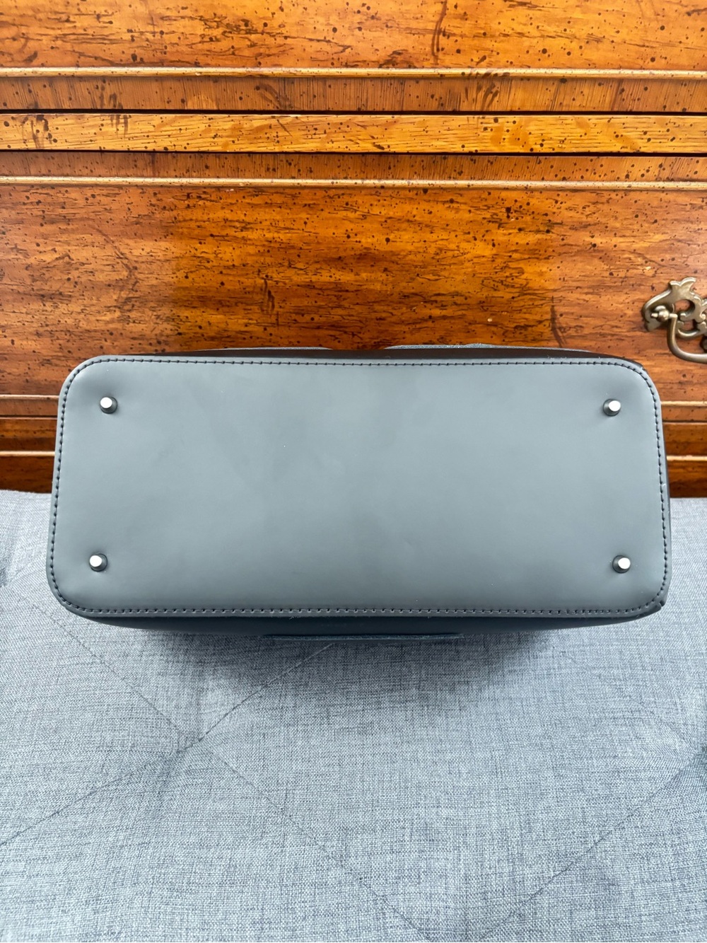DR. MARTENS TOP HANDLE KIEV LEATHER BLACK SILVER HARDWARE BAG - Picture 9 of 13